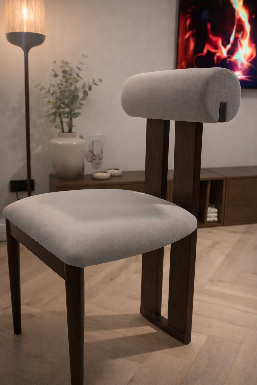 Japandi eetkamerstoel Takai - Velvet - Afhalen