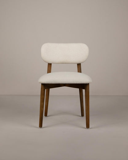 Mira Japandi Eetkamerstoel – Minimalistisch & Handgemaakt Design | Kinza