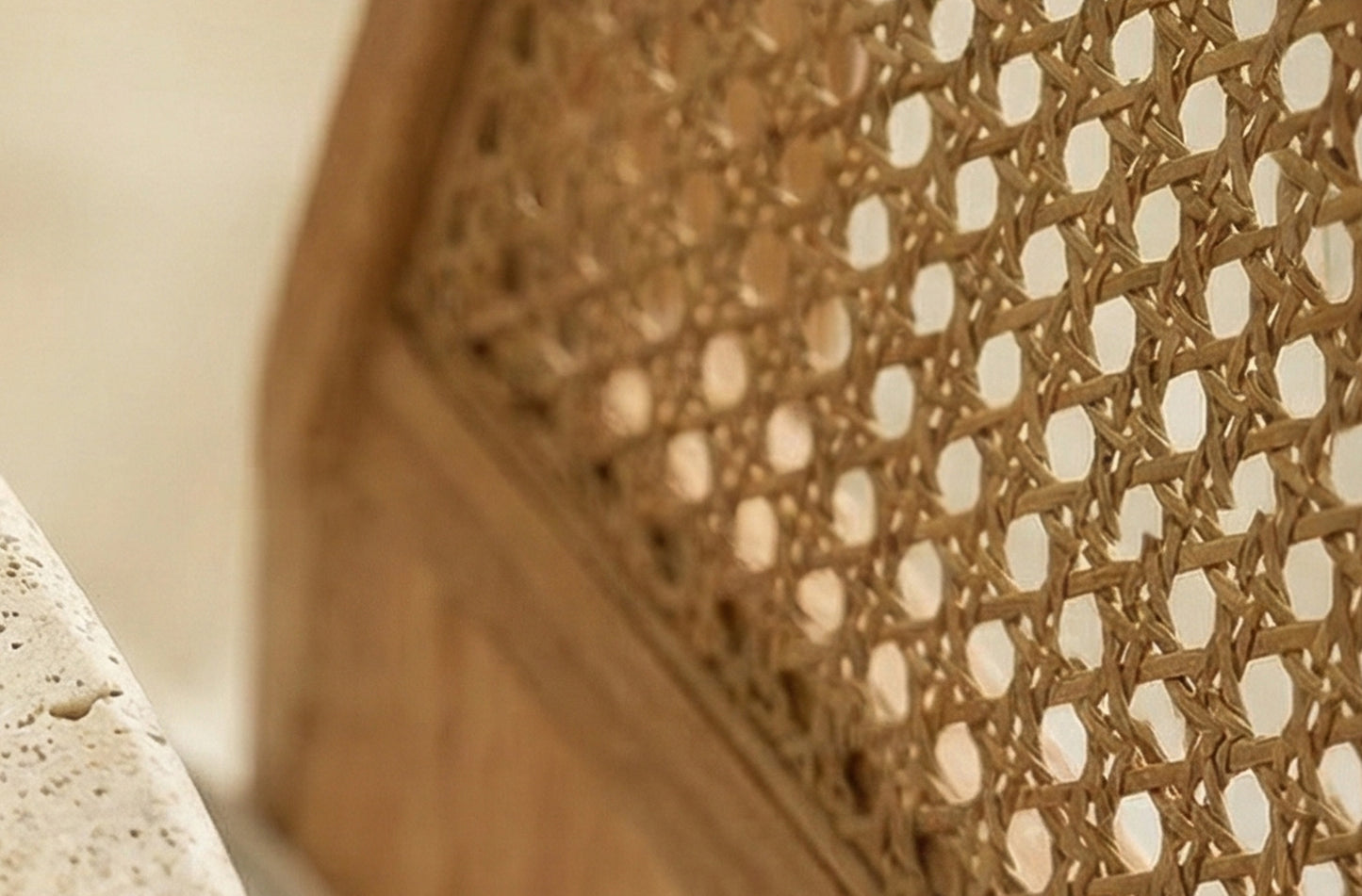 HOSHI Travertin Japandi Eettafel