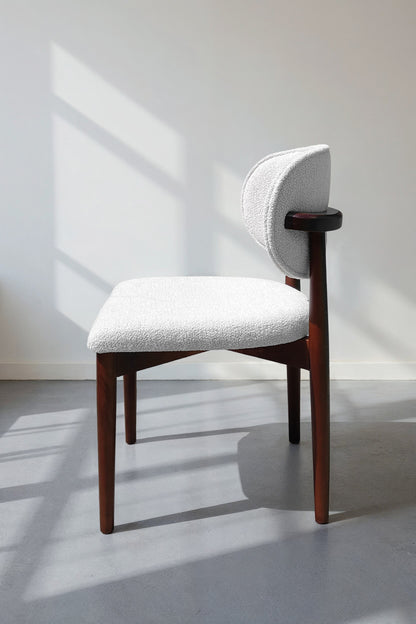 Miro Japandi eetkamerstoel - Boucle stof