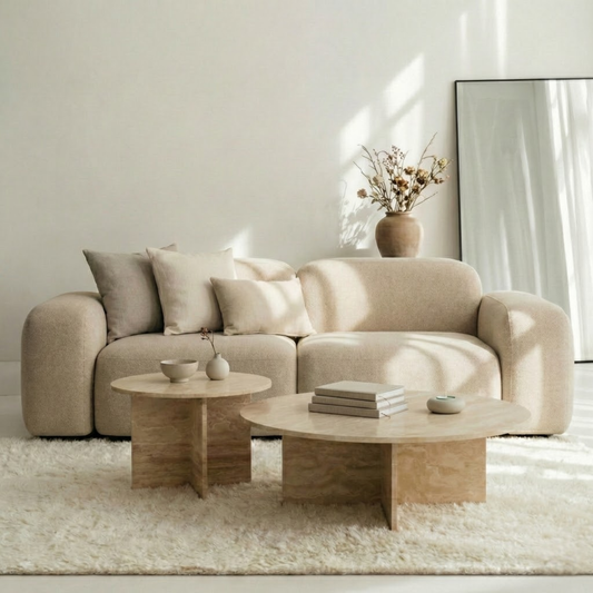 Akari – Travertin Salontafel Set